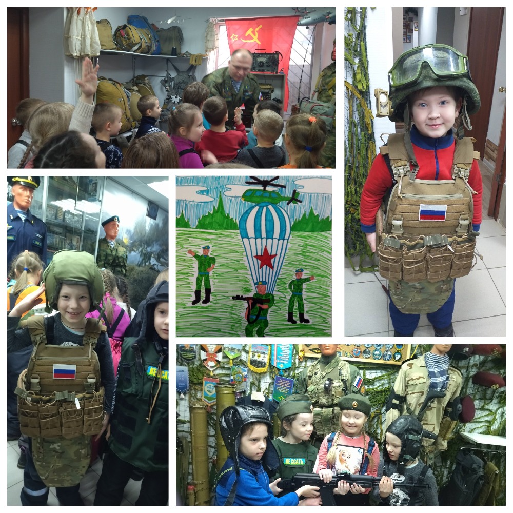 Члены «Союза десантников Удмуртии» провели экскурсии в музее ВДВ с детьми из детских садов старших и младших групп